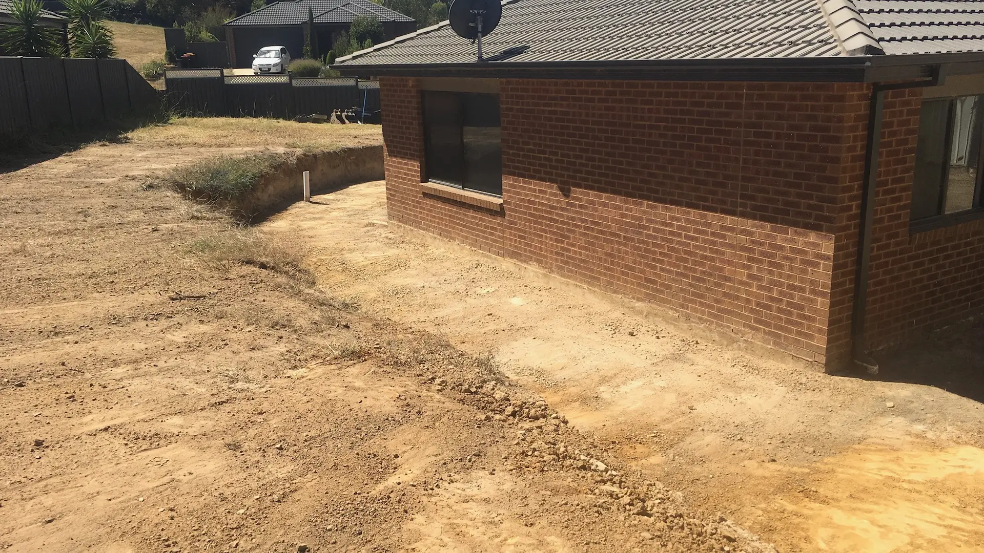 Excavation contractor at work in Central Victoria