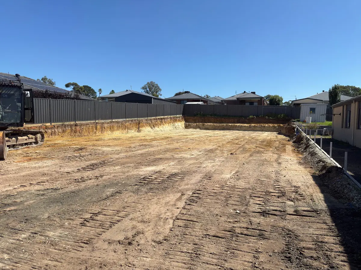 Site cuts and earthworks Central Victoria