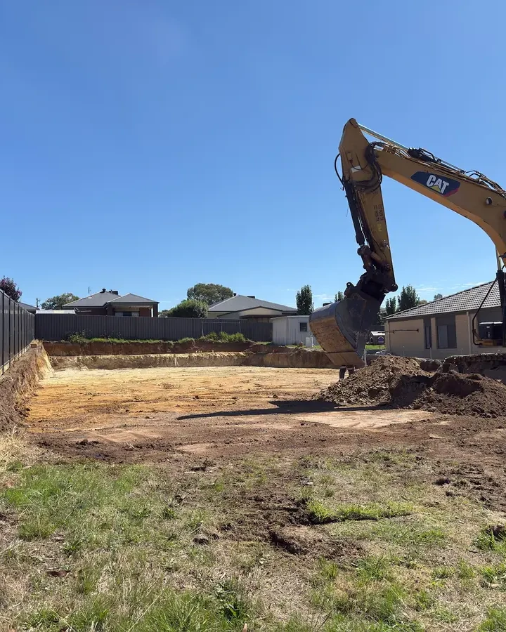Site cuts and excavation in Central Victoria