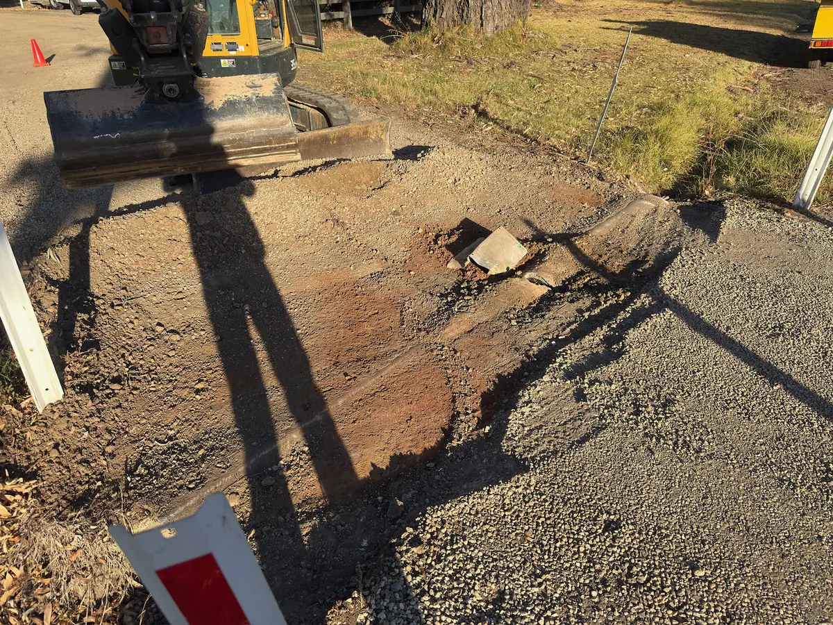 Driveway stormwater drainage system repair