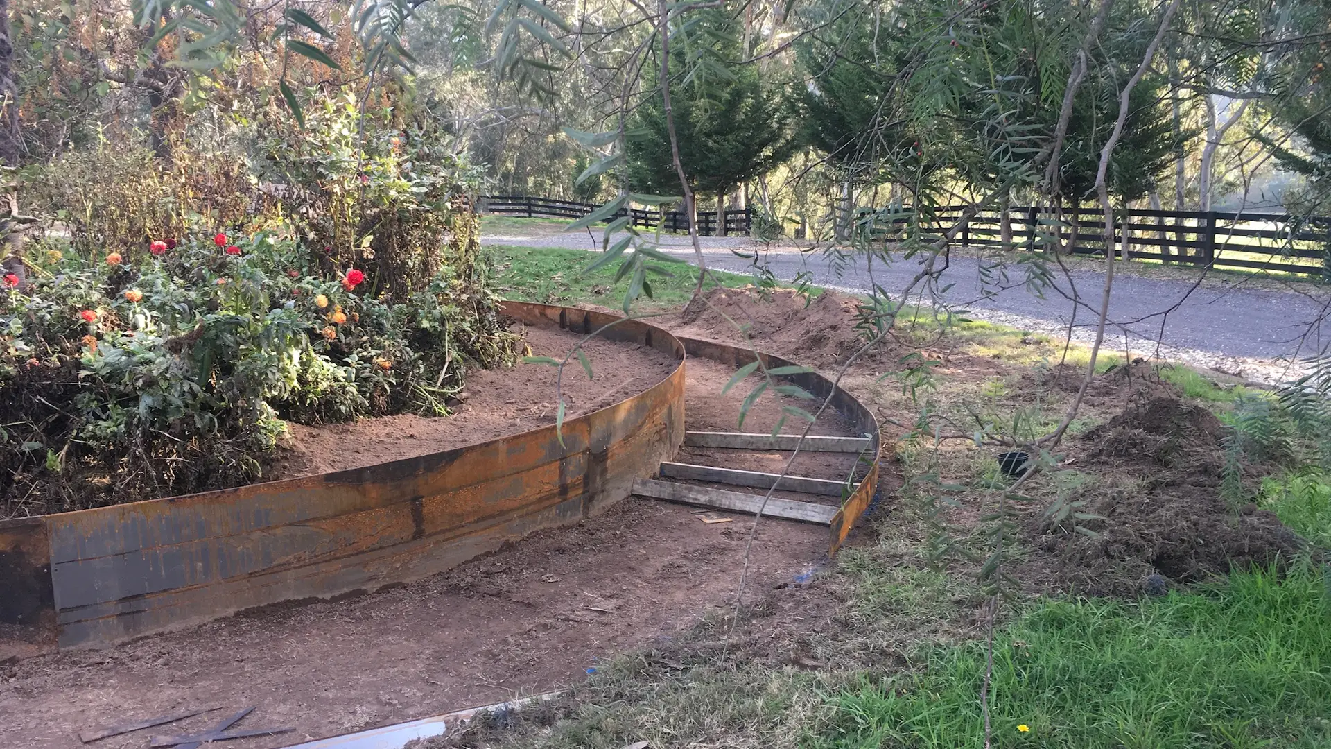 Structural landscaping earthworks Central Victoria