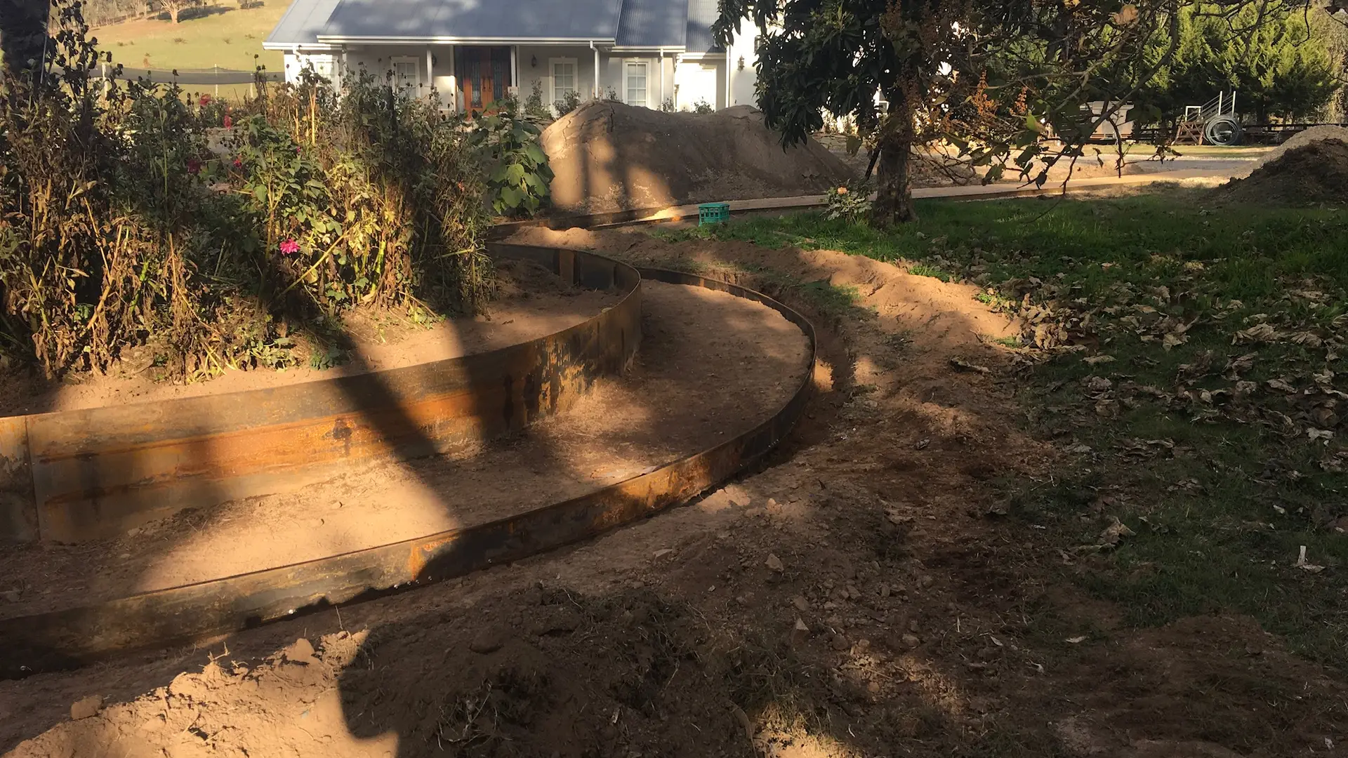 Structural landscaping earthworks Central Victoria