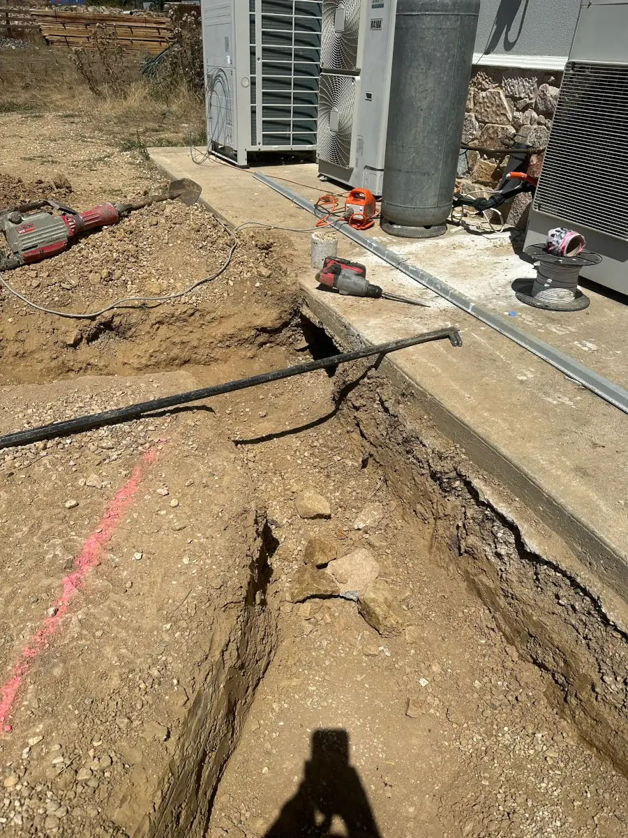 Drainage trenching by your excavation contractor
